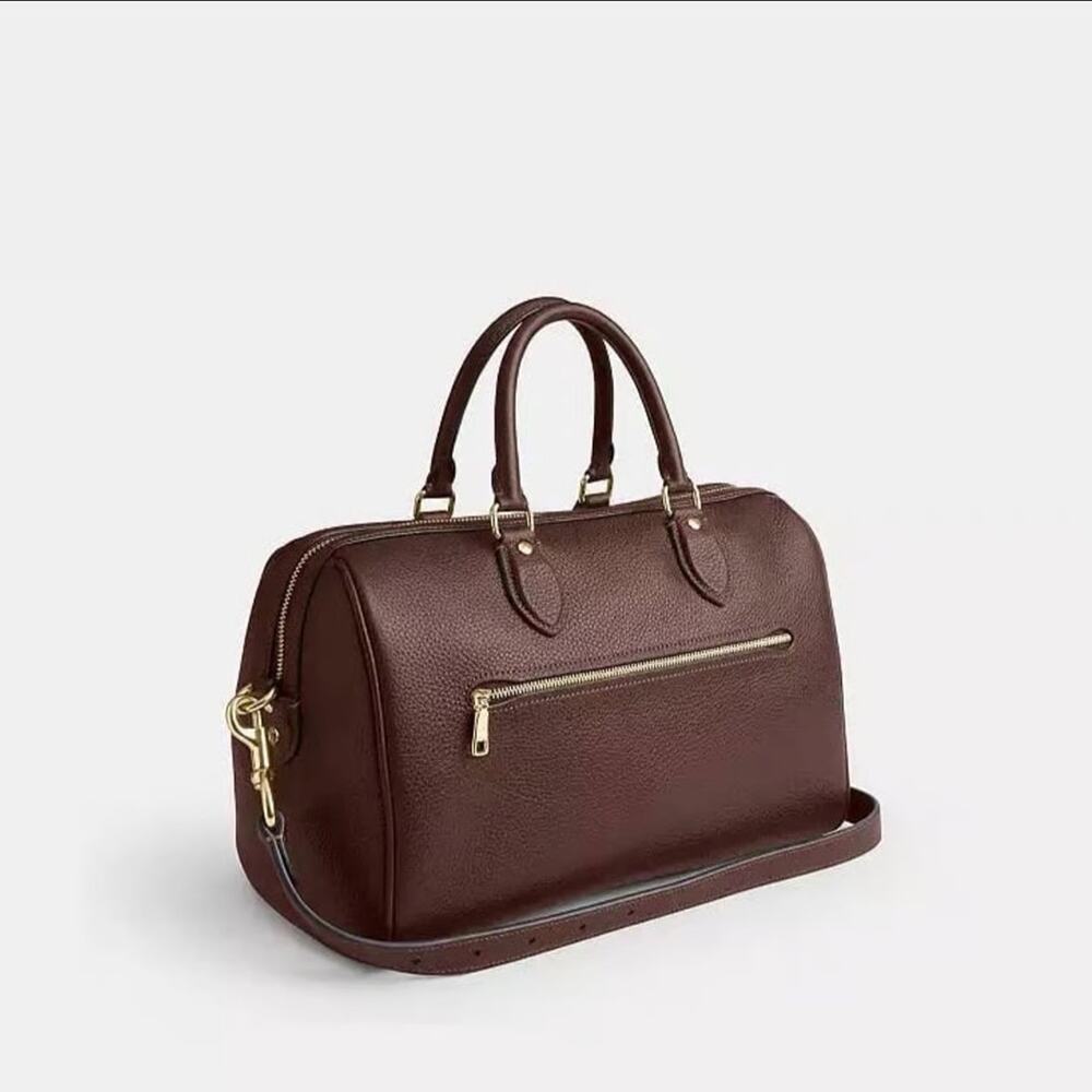 NWT Coach Rowan Large Satchel Bag in Maple CES11 - Picture 3 of 16